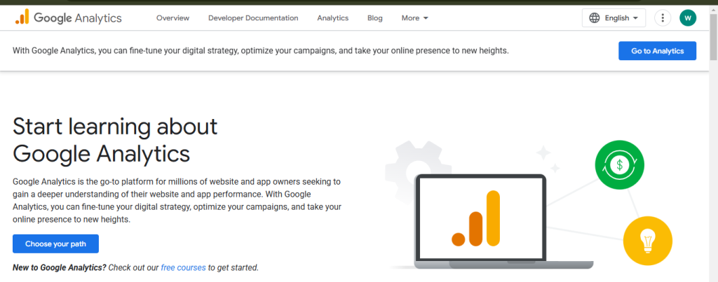 أداة Google Analytics