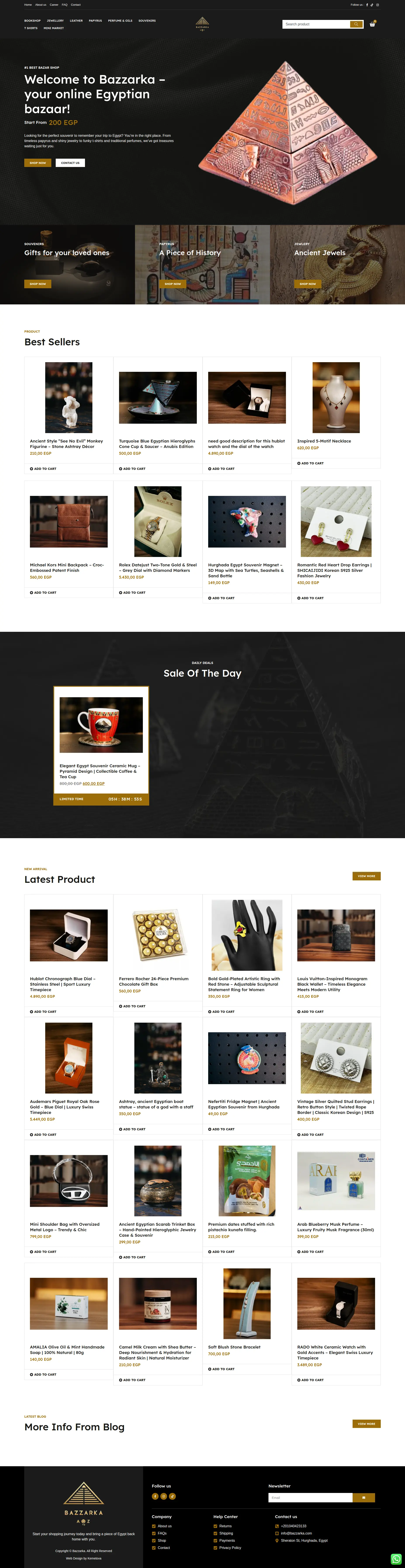 Bazzarka - Full Website Design