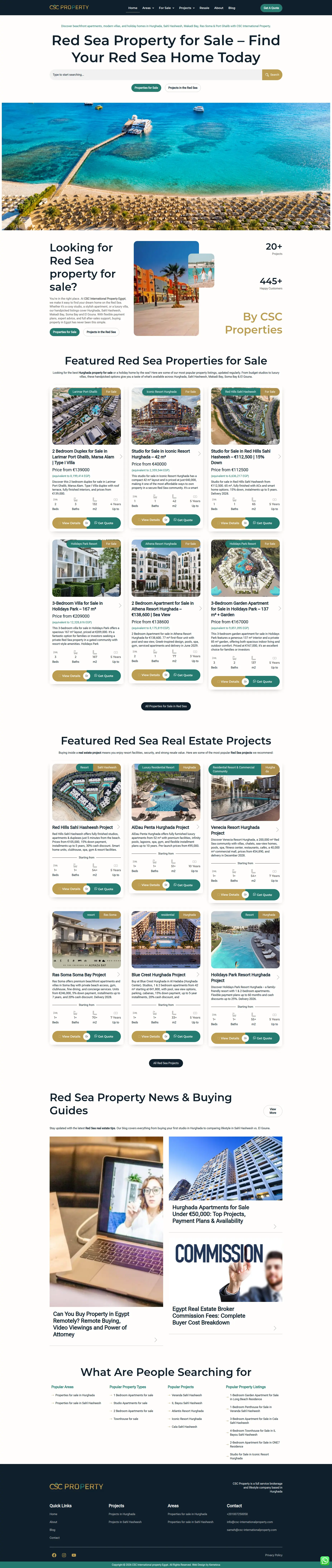 CSC International Property - Full Website Design