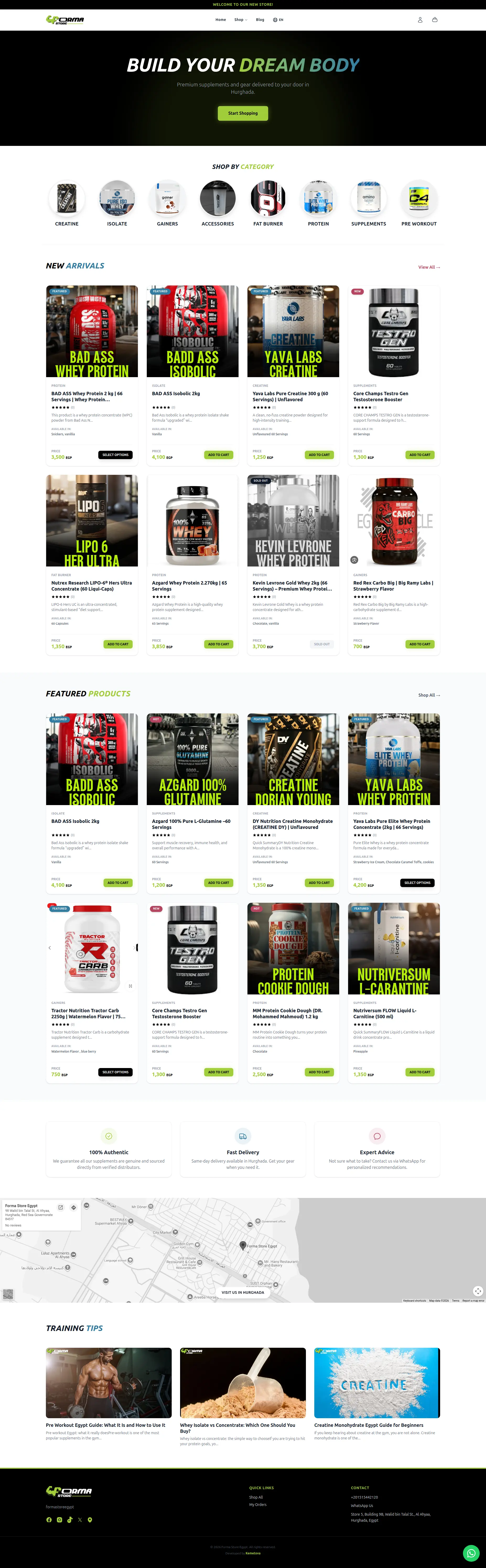 Forma Store - Full Website Design