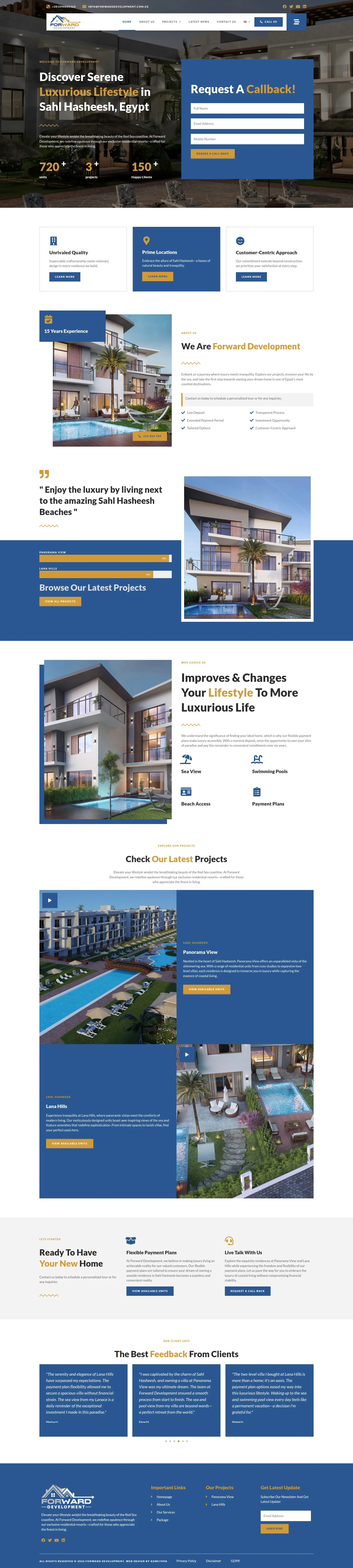 Forward Development - Full Website Design