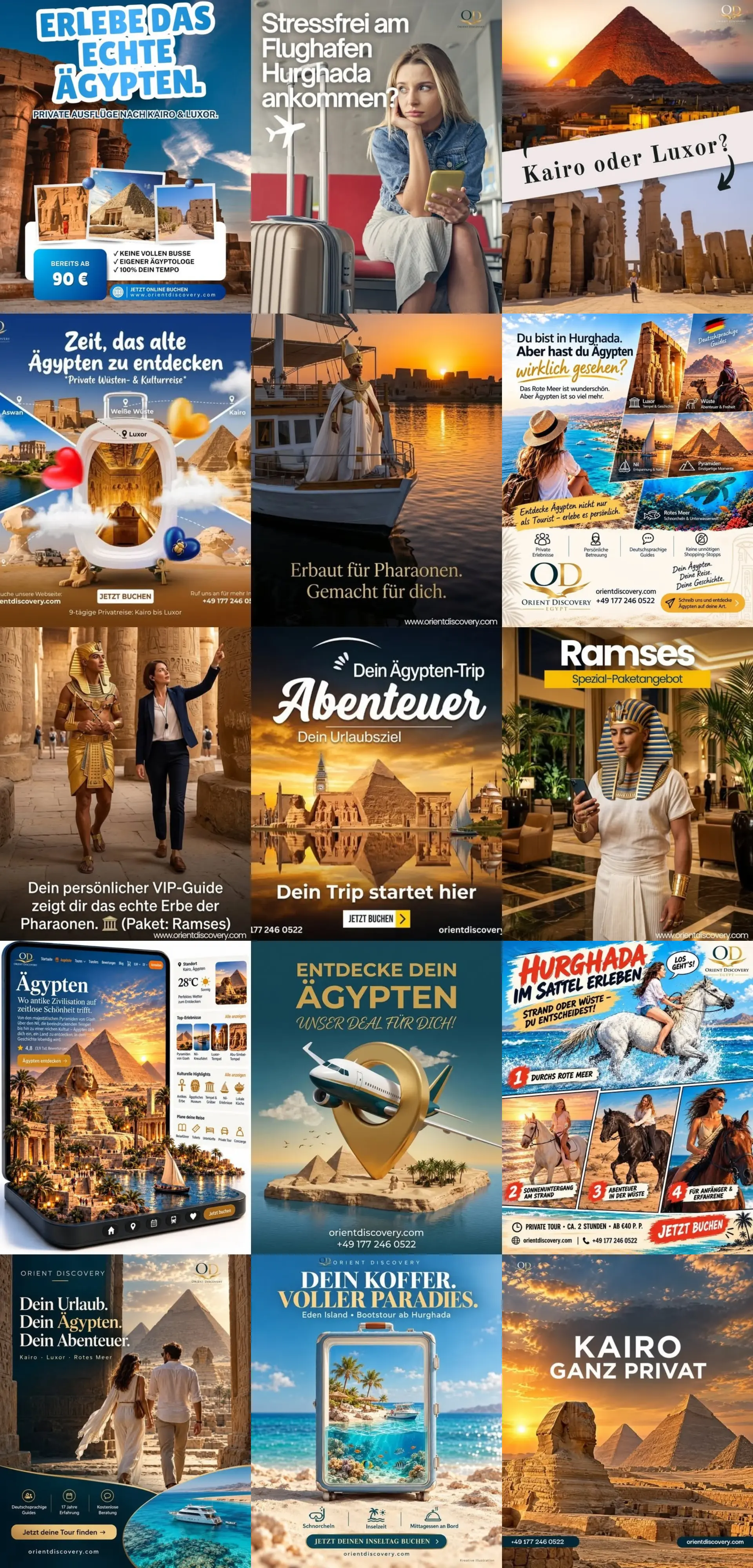 Orient Discovery: Social Media Management - Full Website Design