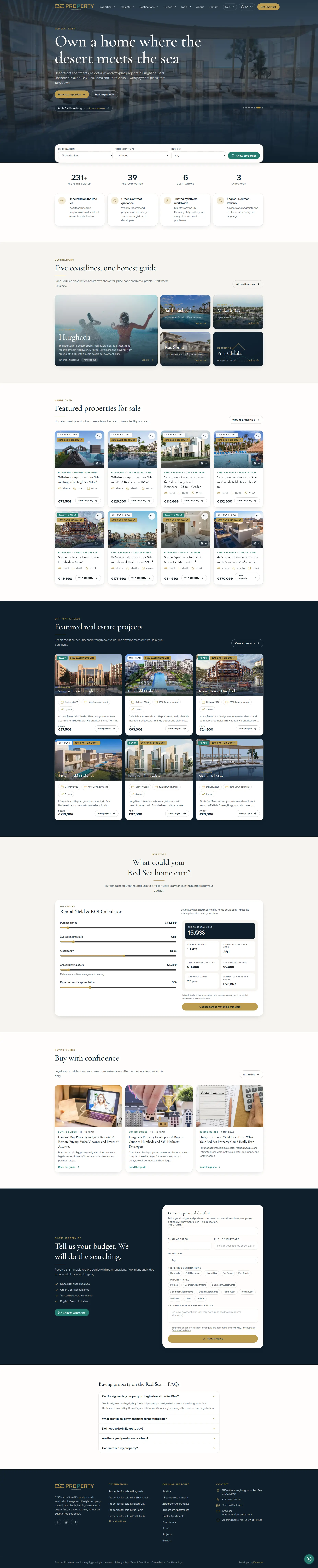 CSC International Property: Laravel Redesign and Upgrade - Full Website Design