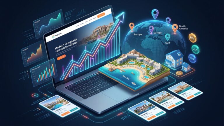Rivermead Global Egypt SEO case study showing organic traffic growth from 48 to more than 1,000 monthly clicks